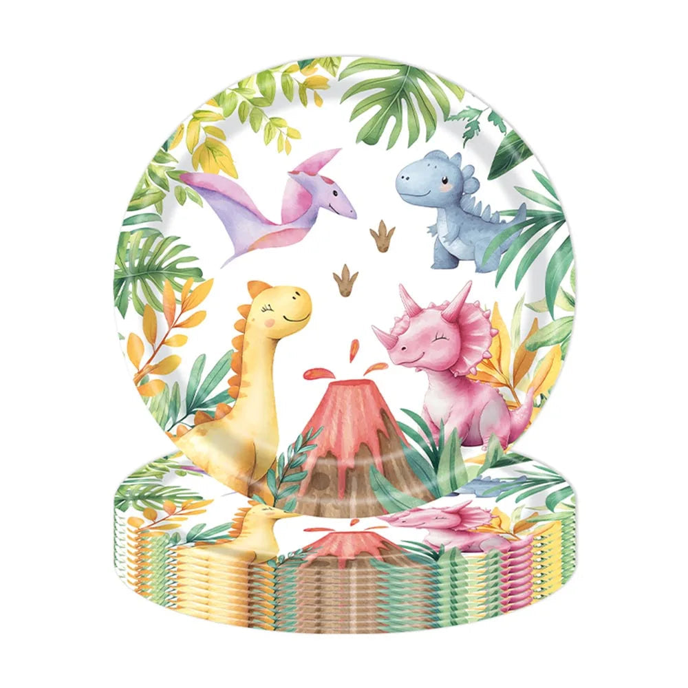 Kit Vaisselle Happy Birthday Dinosaure Kawai