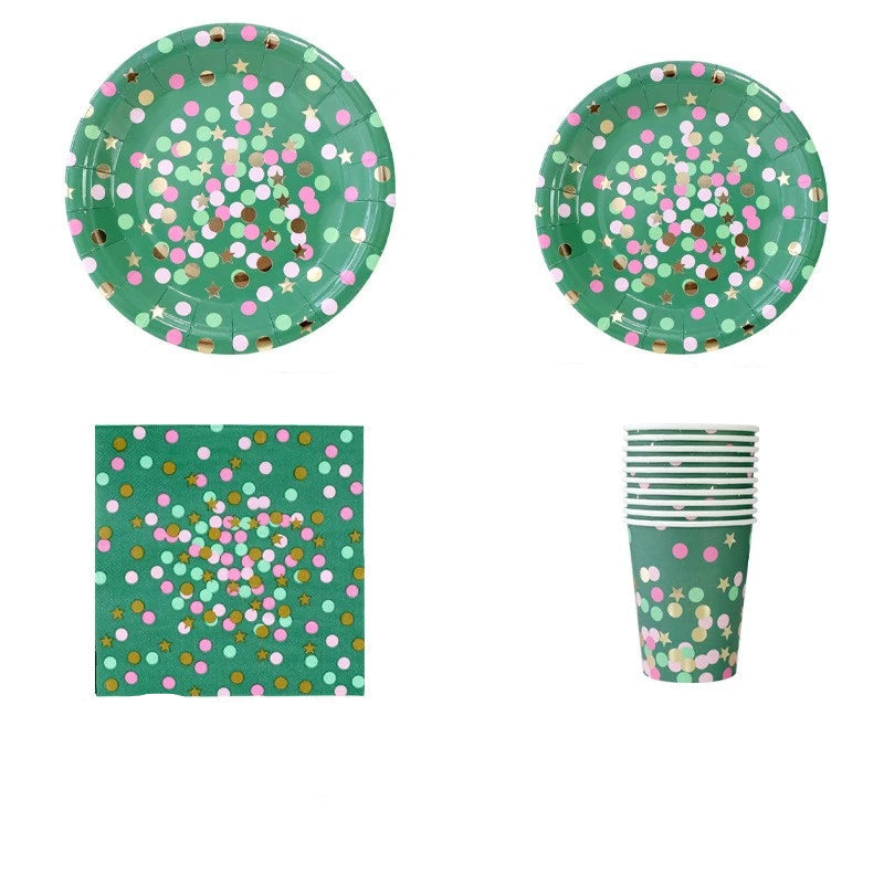 Kit Jetable Vert à Confettis