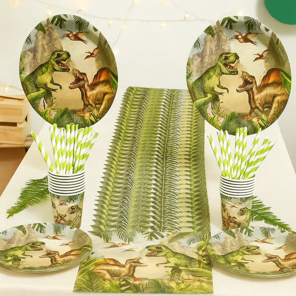 Kit Vaisselle Dinosaure Vert