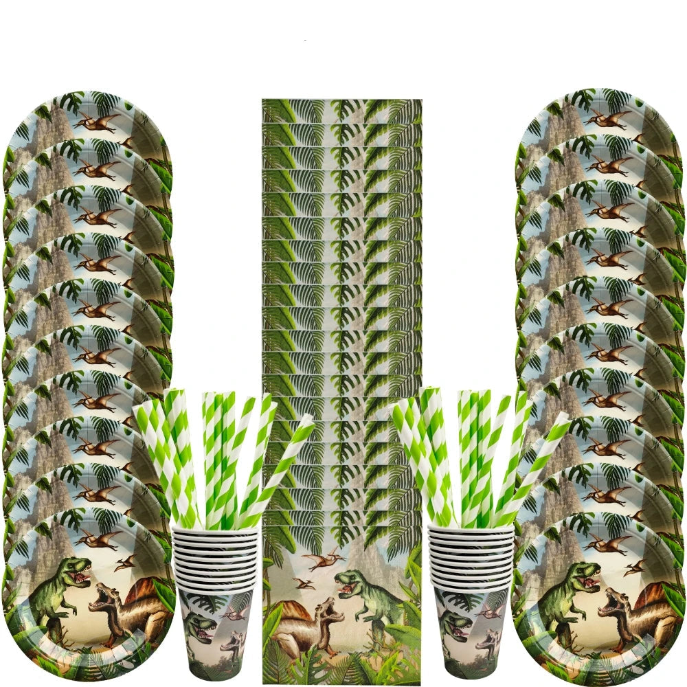 Kit Vaisselle Dinosaure Vert