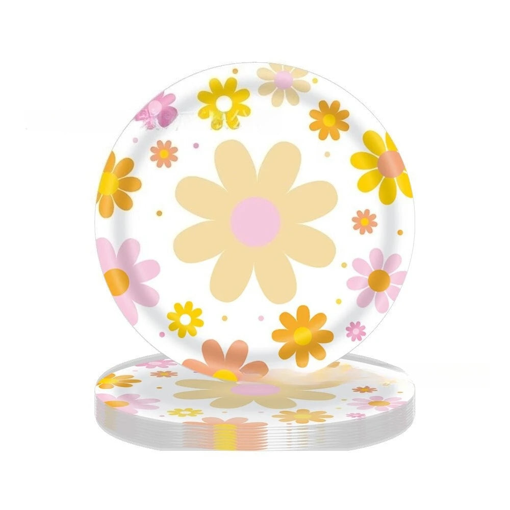 Kit Vaisselle Jetable Fleurs Douces