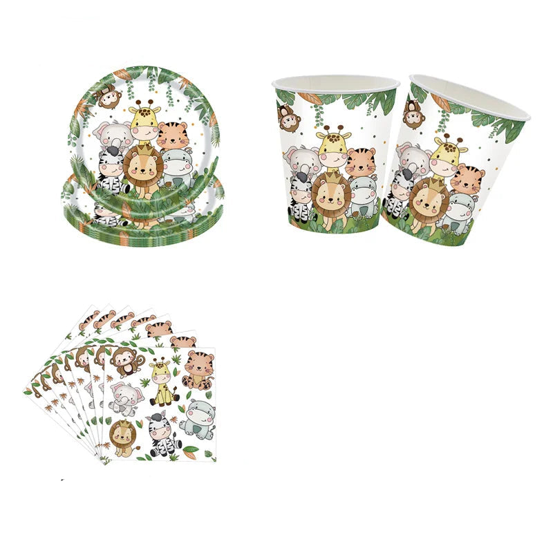 Kit Vaisselle Jungle Kawai