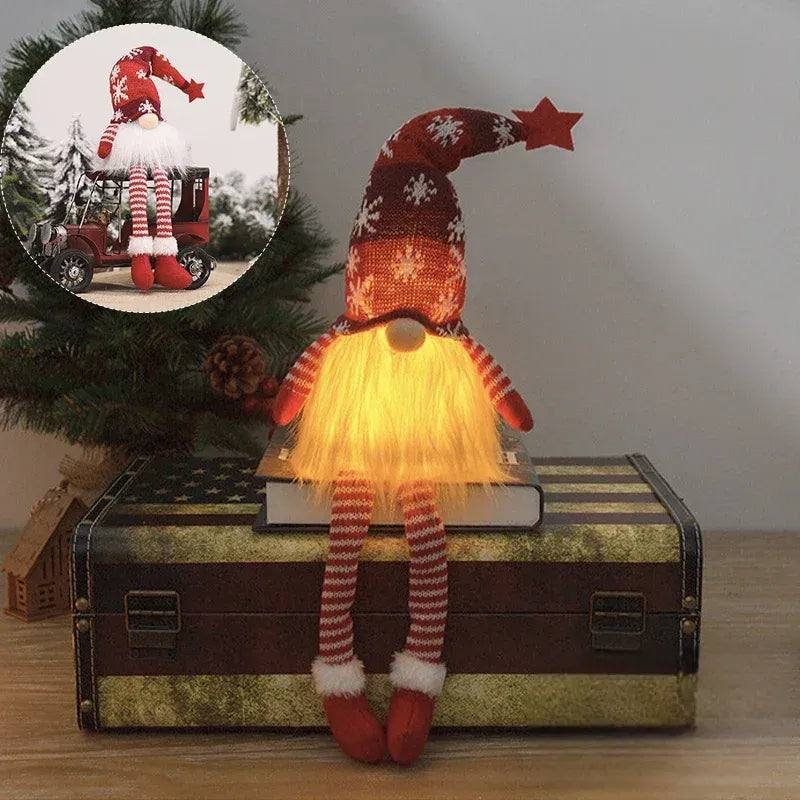 Lampe Gnome LED Rouge chic