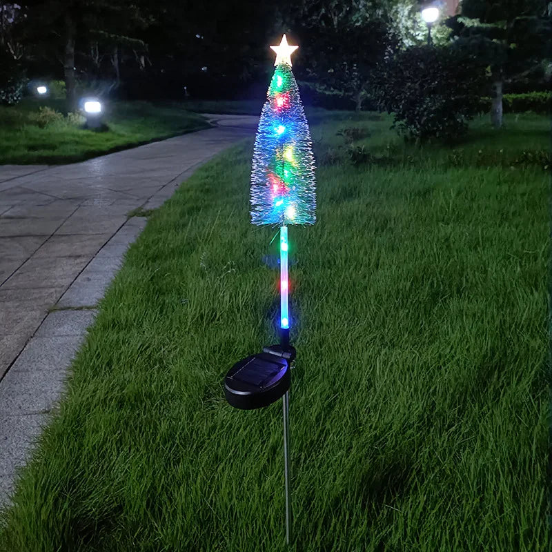 Lampe Solaire Sapin Artificiel Multicolore