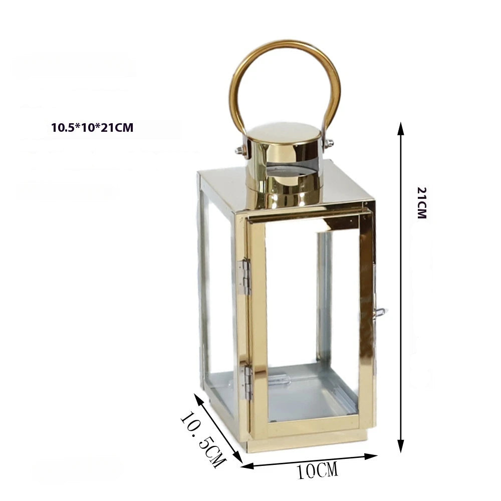 Lanterne Minimaliste Gold épurée