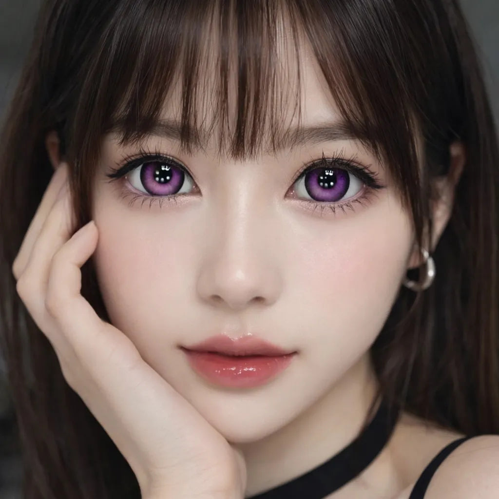 Lentille Violet Naturel Halloween