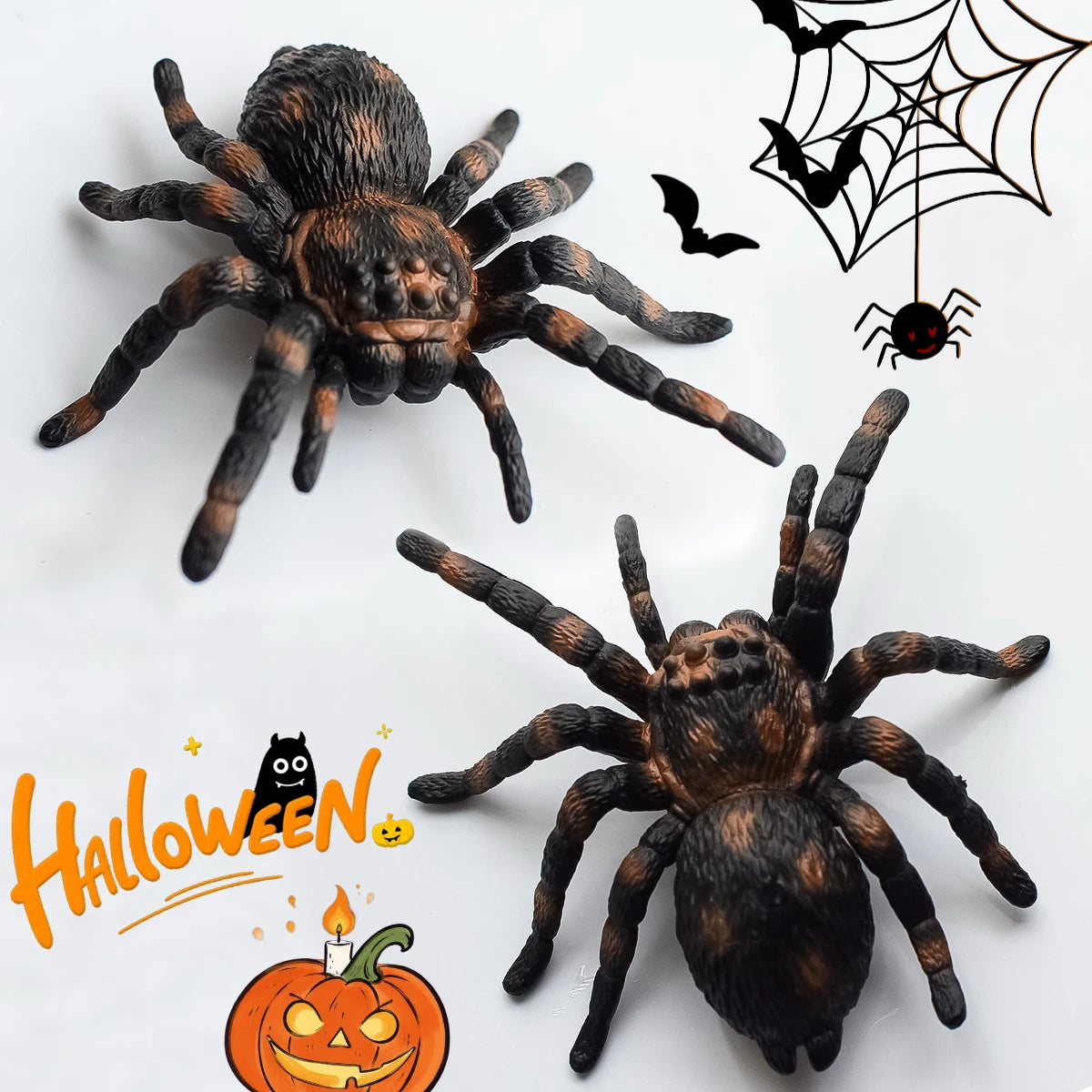 Lot de 2 Araignées Décoratives