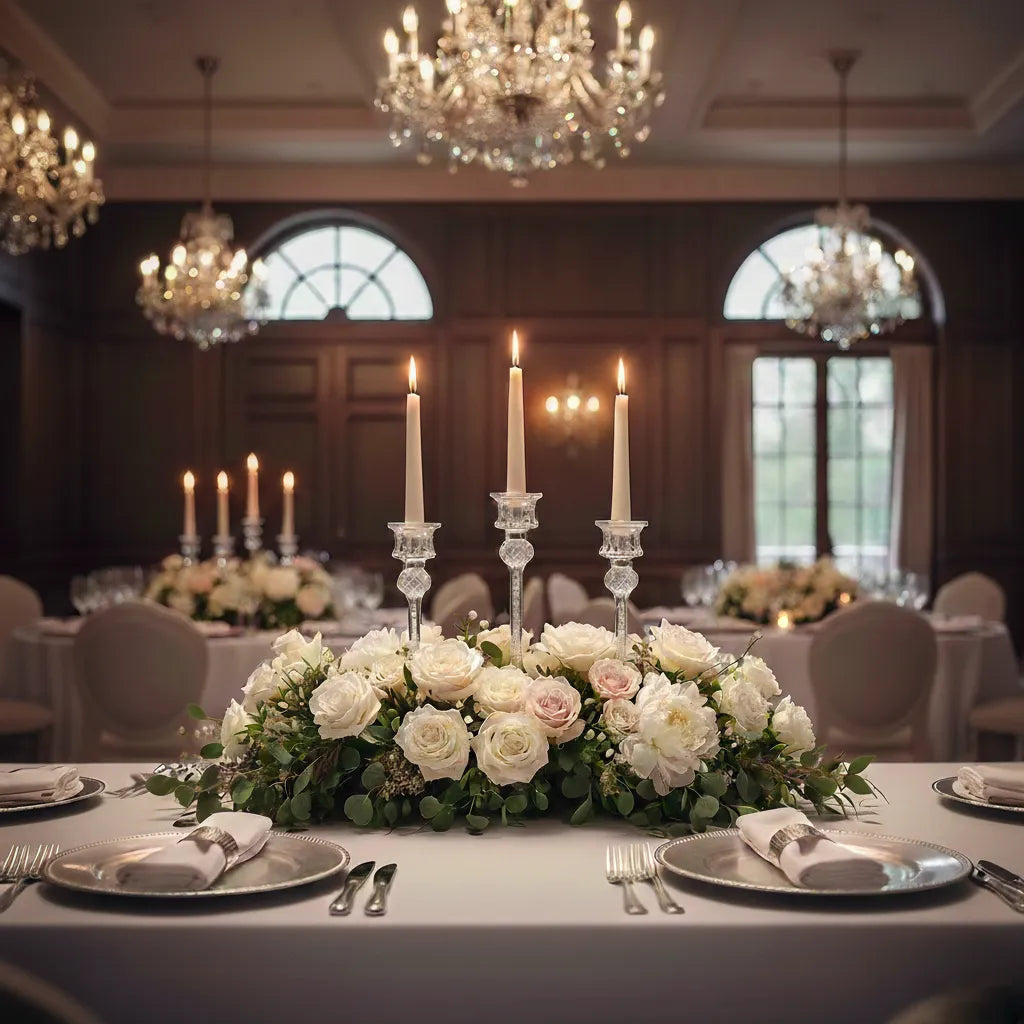 Lot de Bougeoirs Romantiques en moderne