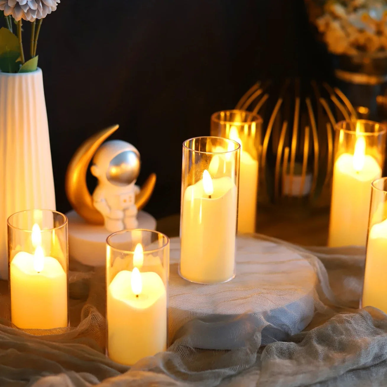 Lot de Bougies Décoratives LED Design chic