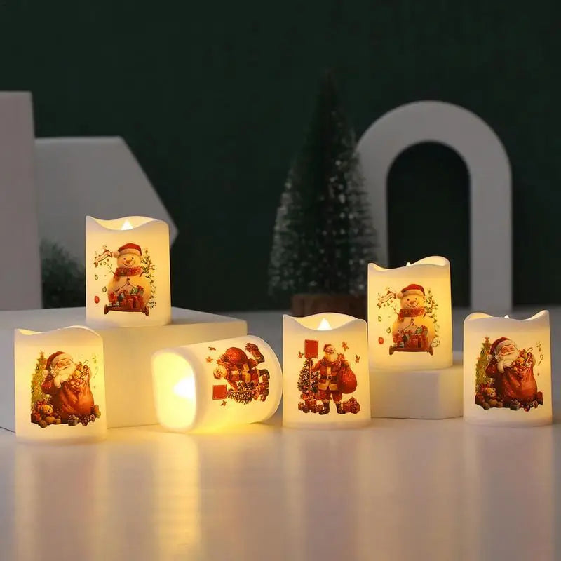 Lot de Bougies de Noël sans Flamme Economique