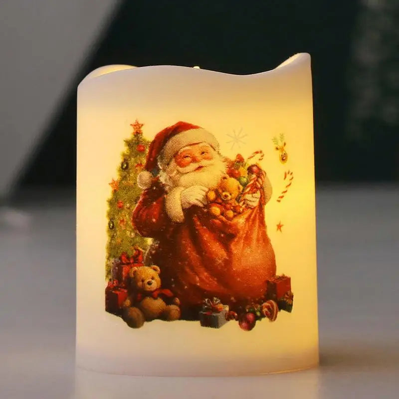 Lot de Bougies de Noël sans Flamme Mignon
