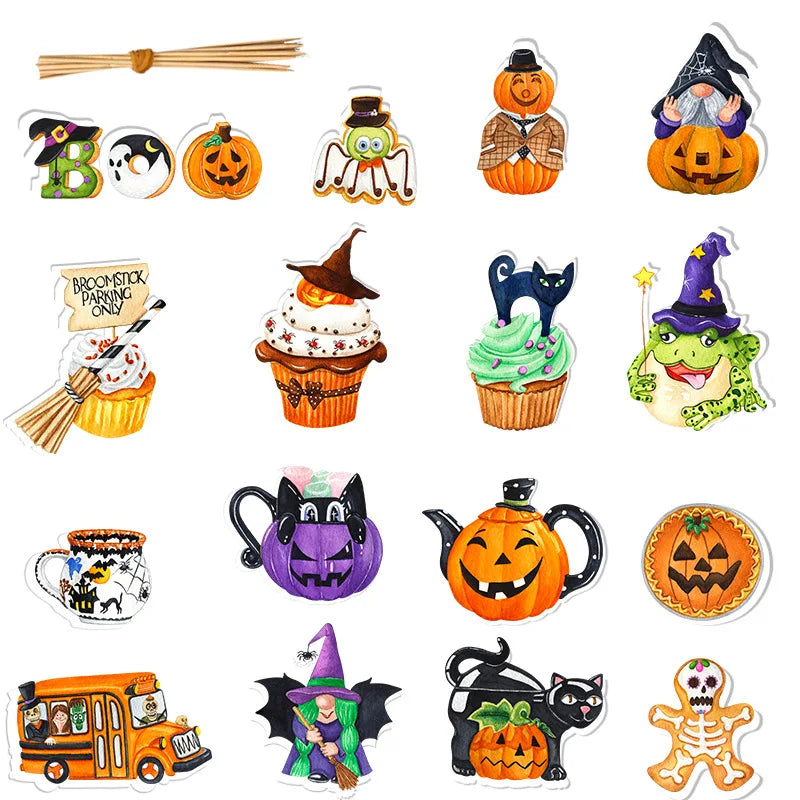 Lot de Cupcake Toppers Halloween Fun amusant