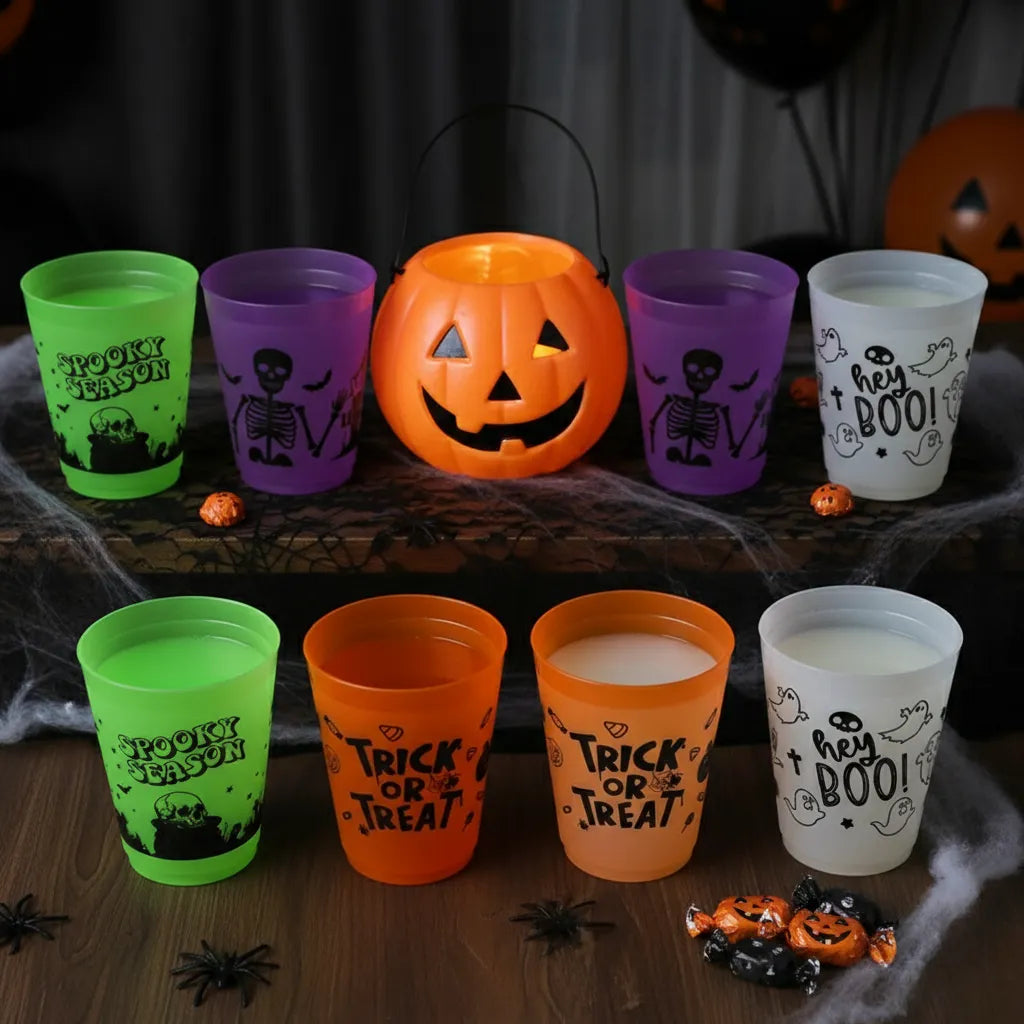 Lot de Gobelets Halloween en Résine Conviviale