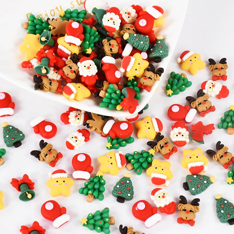 Lot de Mini Figurines de Noël Colorées