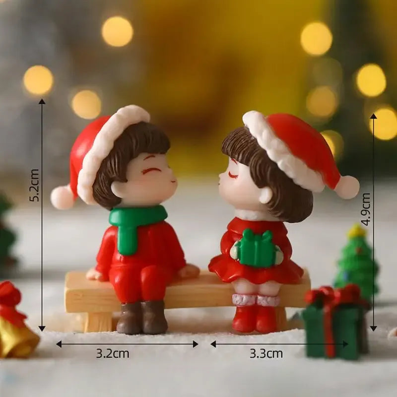 Lot de Petites Figurines Mignonnes Noël