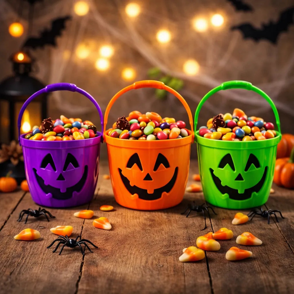 Lot de Petits Seaux à Friandises Colorés