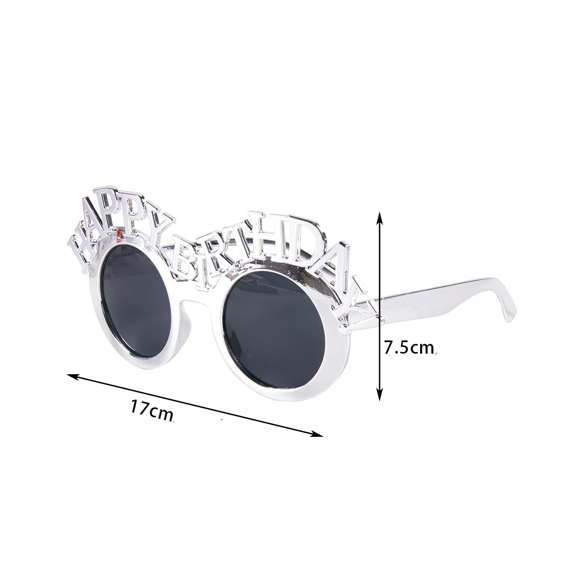 Lunettes Photo Happy Birthday Argentées Chic Classe