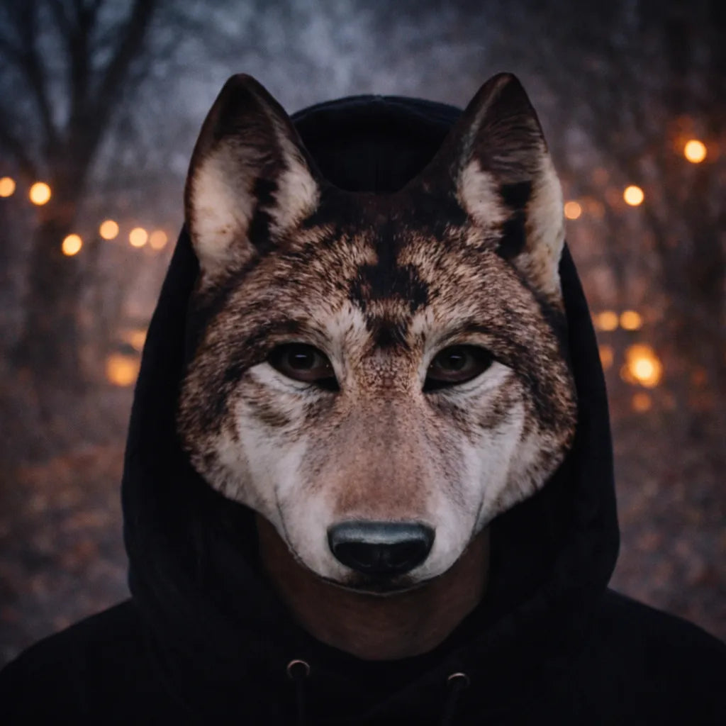 Masque Loup Marron Halloween