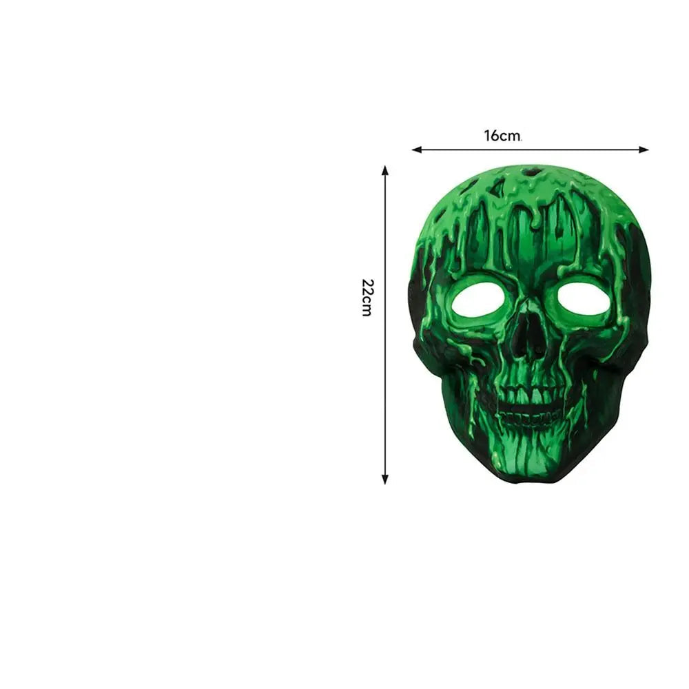 Masque Squelette Vert Fluorescent Moderne