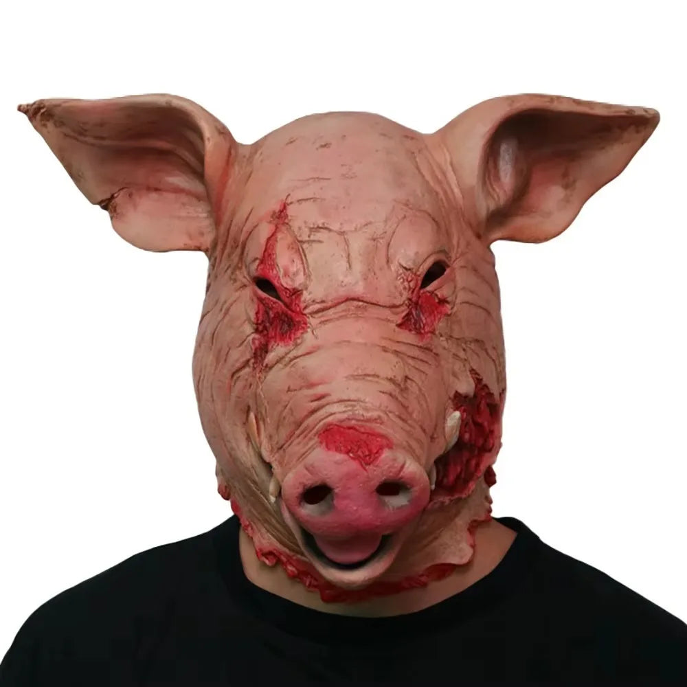 Masque de Cochon Halloween Profil Face
