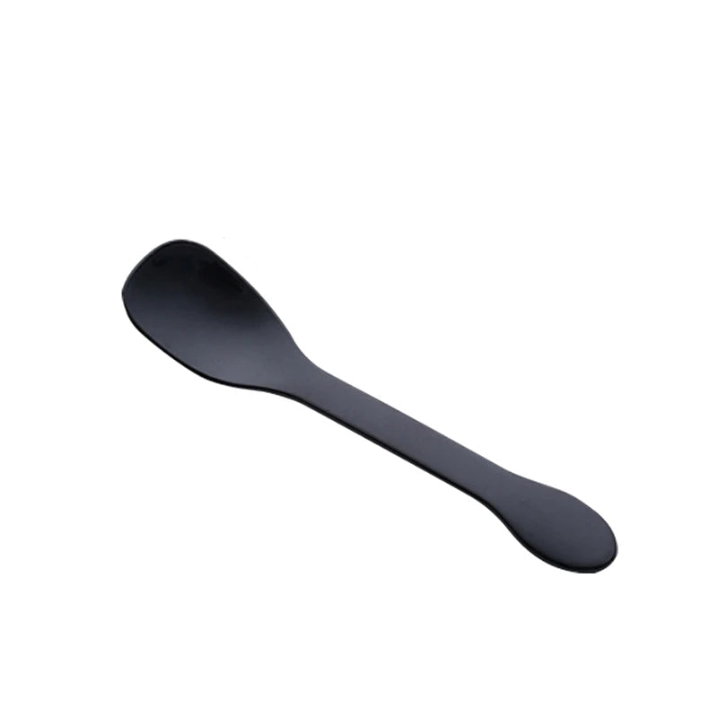 Mini Cuillère à Glace Jetable Noire Légère