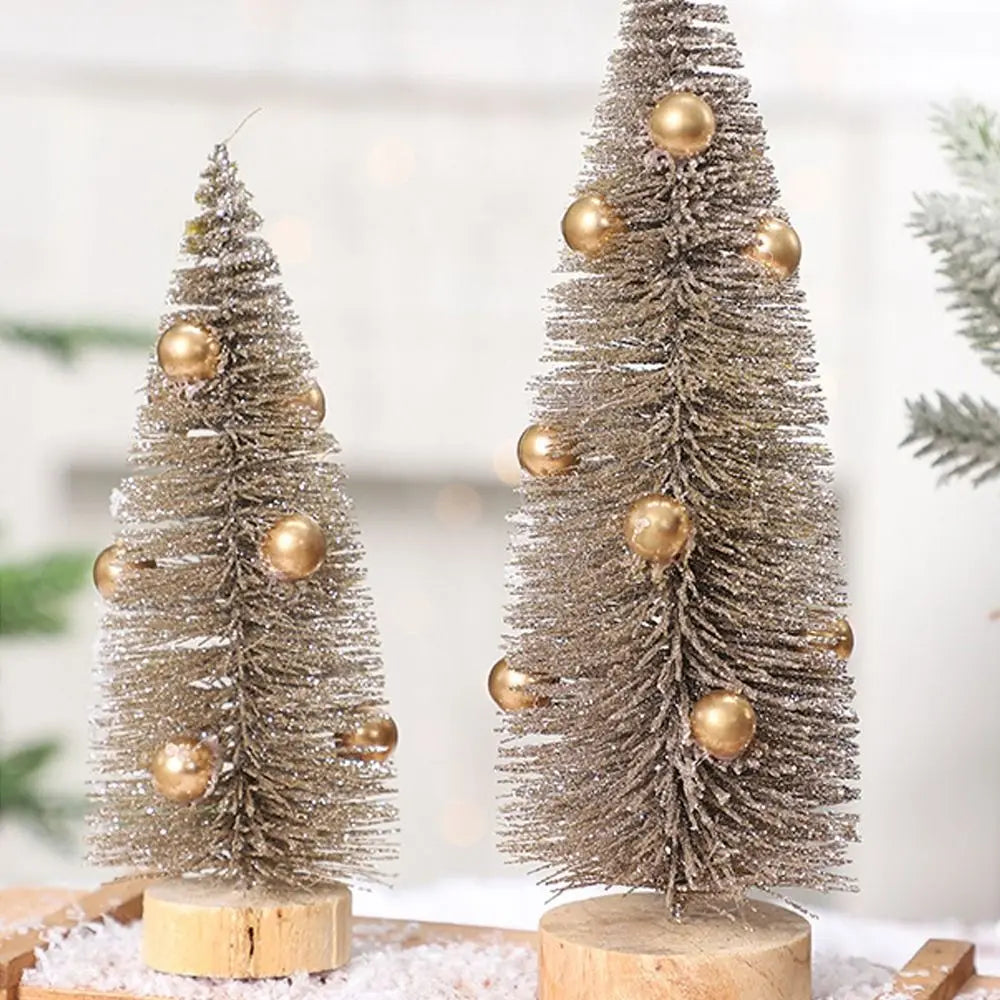 Mini Sapin De Noël Doré de qualité