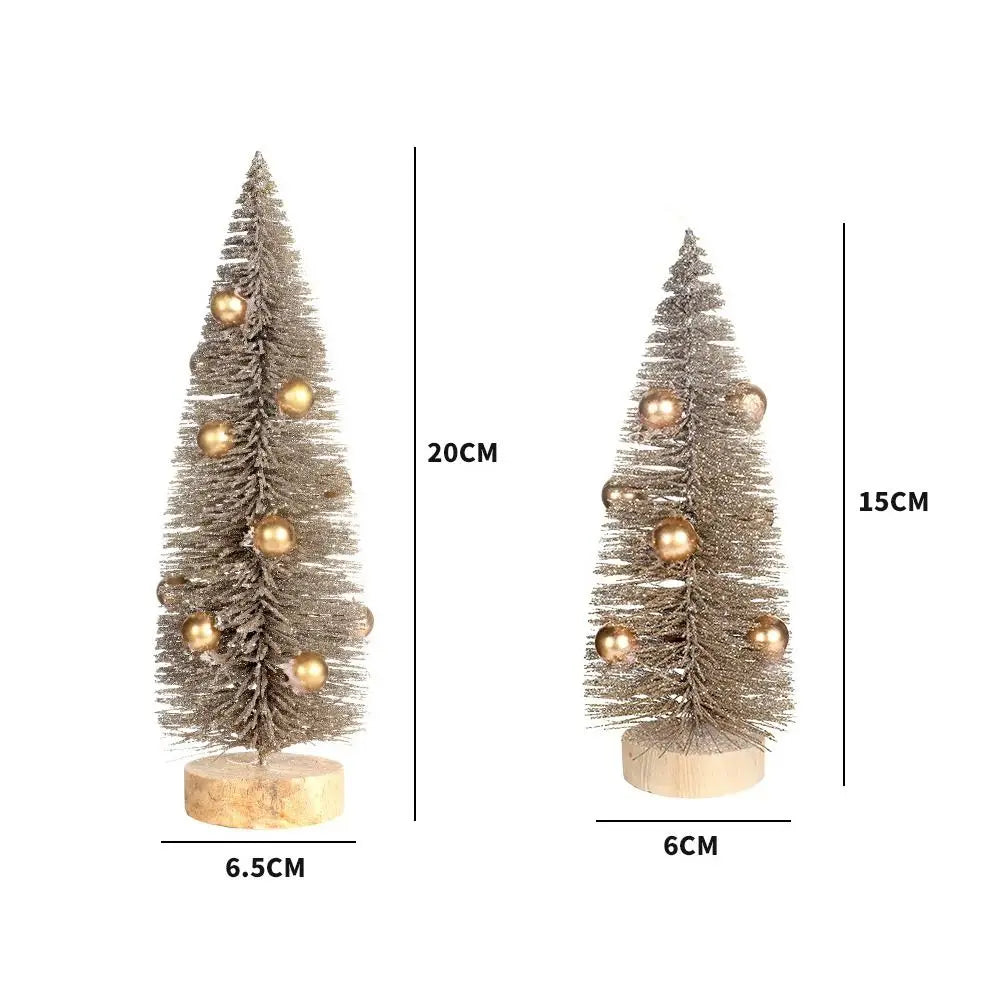 Mini Sapin De Noël Doré tendance
