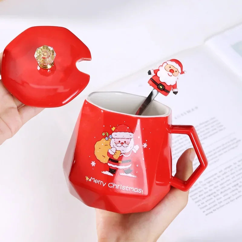 Mug Géométrique Rouge Noël Classe