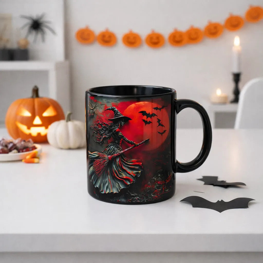 Mug Motif Sorcière Rouge