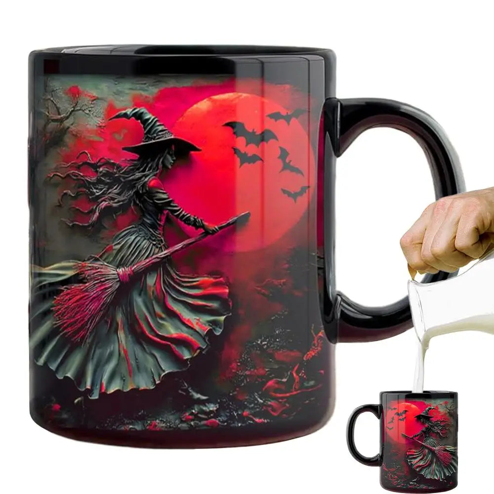 Mug Motif Sorcière Rouge Design