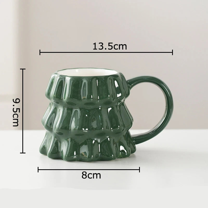 Mug Noël Vert en Porcelaine Classe