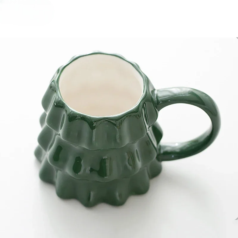 Mug Noël Vert en Porcelaine Design