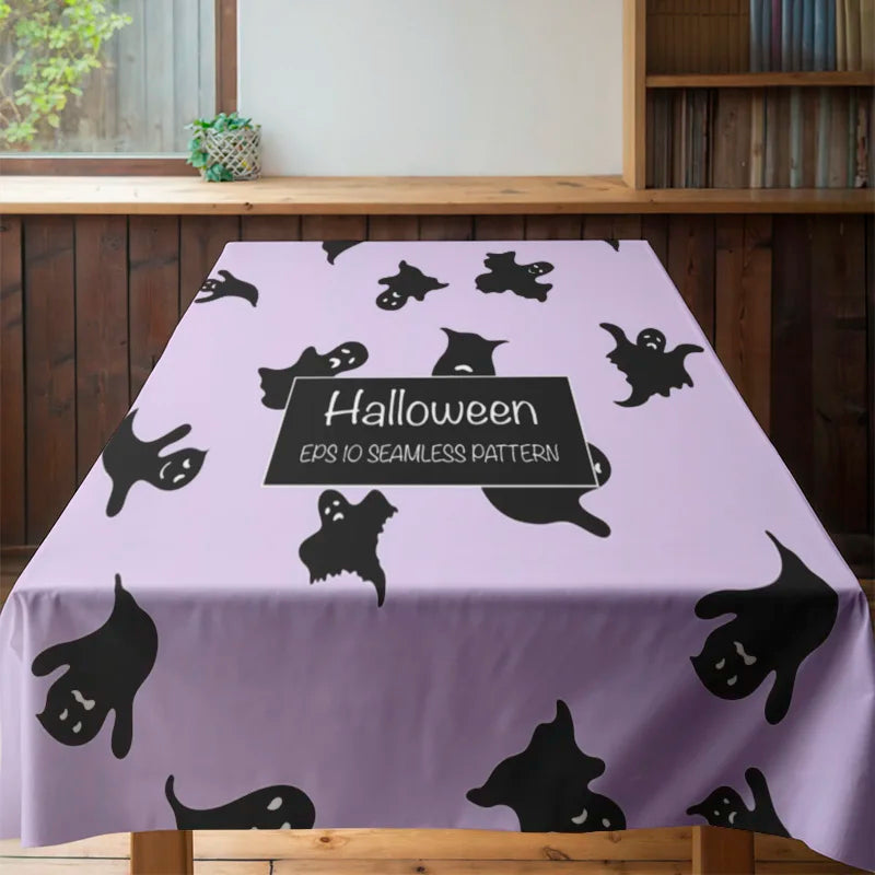 Nappe Halloween Imprimé Fantômes Cartoon