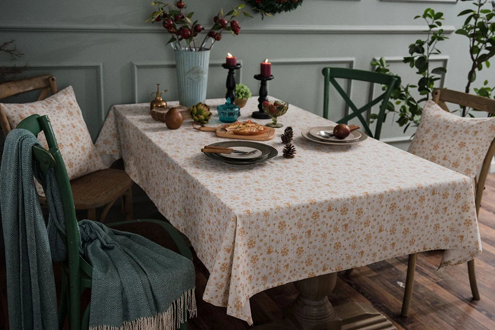 Nappe en Tissu Noël Raffinée Chic