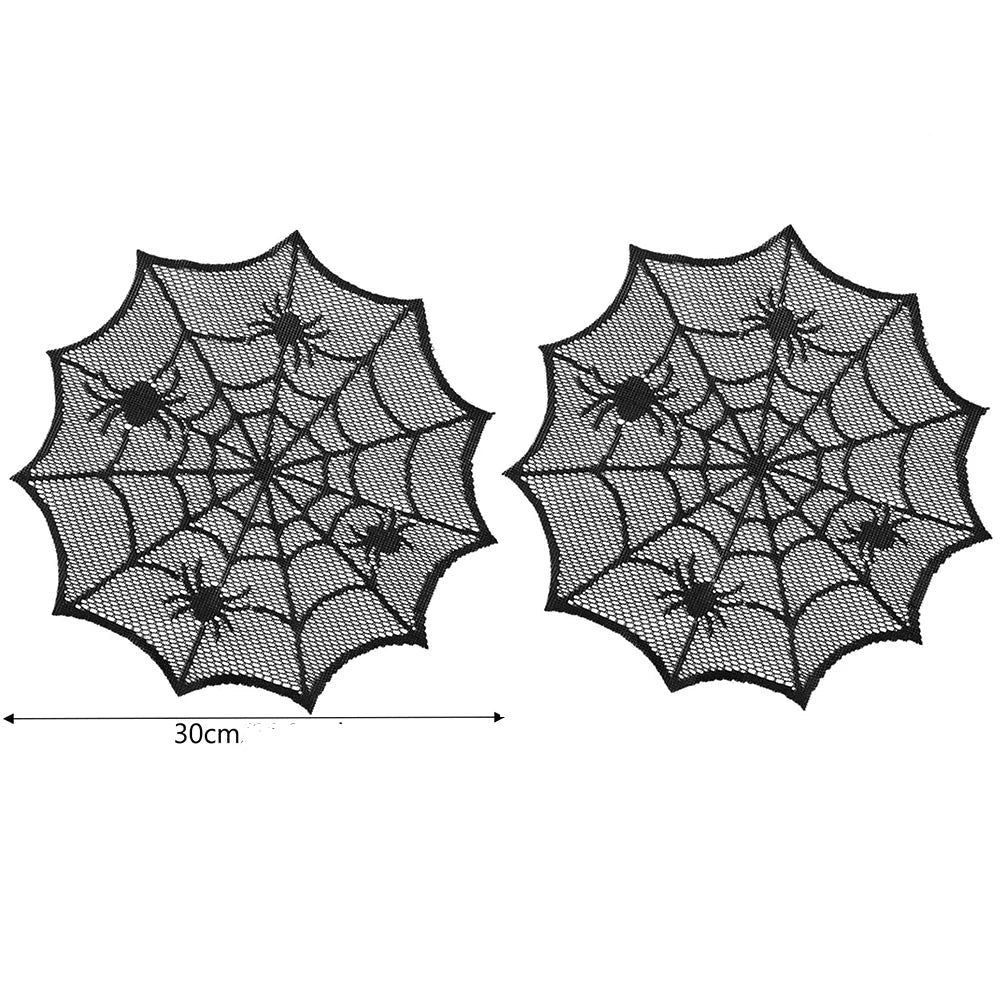 Napperon Toile d’Araignée en Tissu Minimaliste