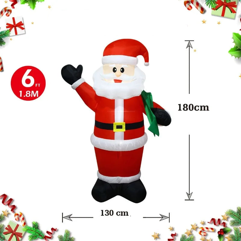 Père Noël Déco Gonflable stylé