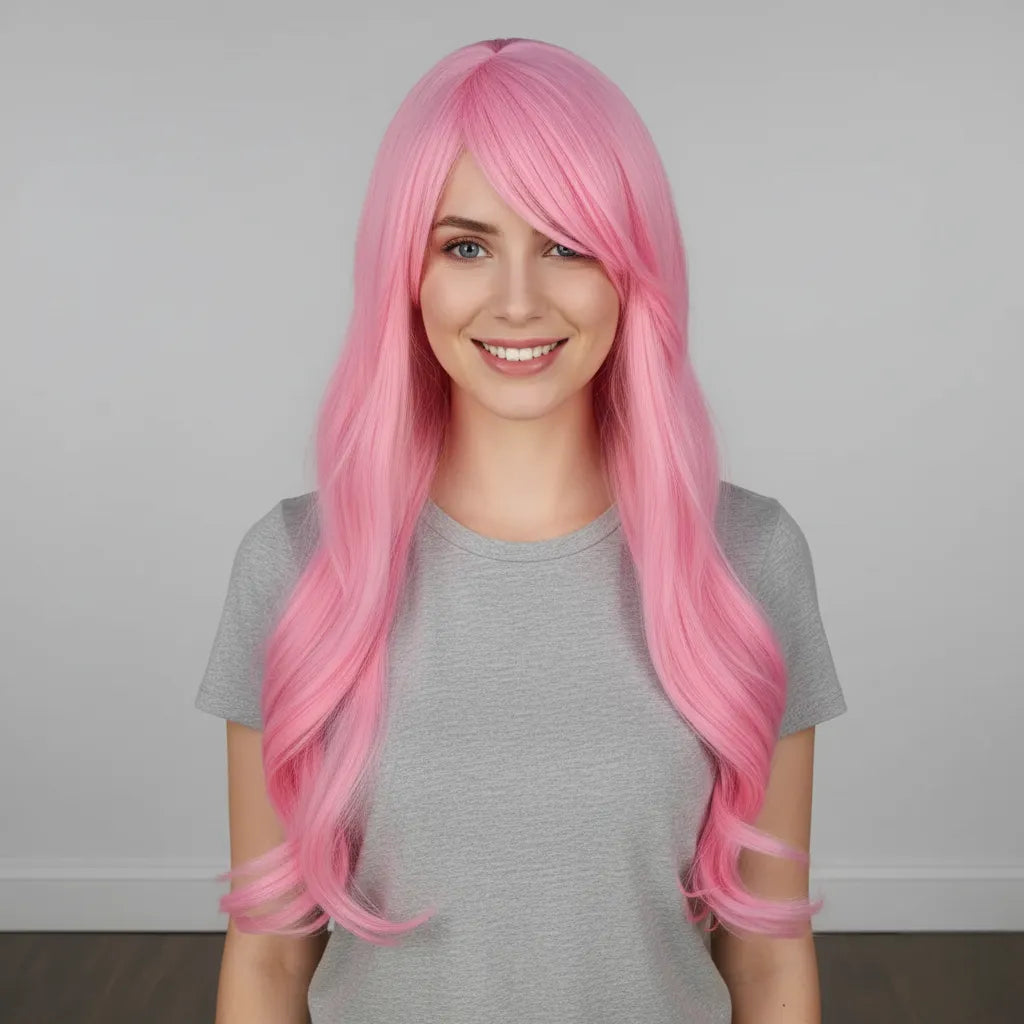 Perruque et Queue Licorne Rose Femme