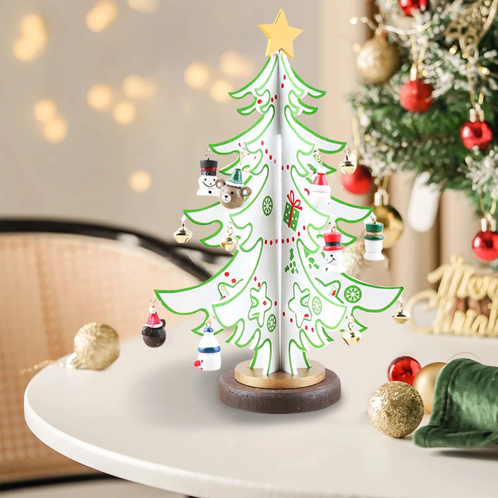 Petit Sapin de Noël en Bois Blanc