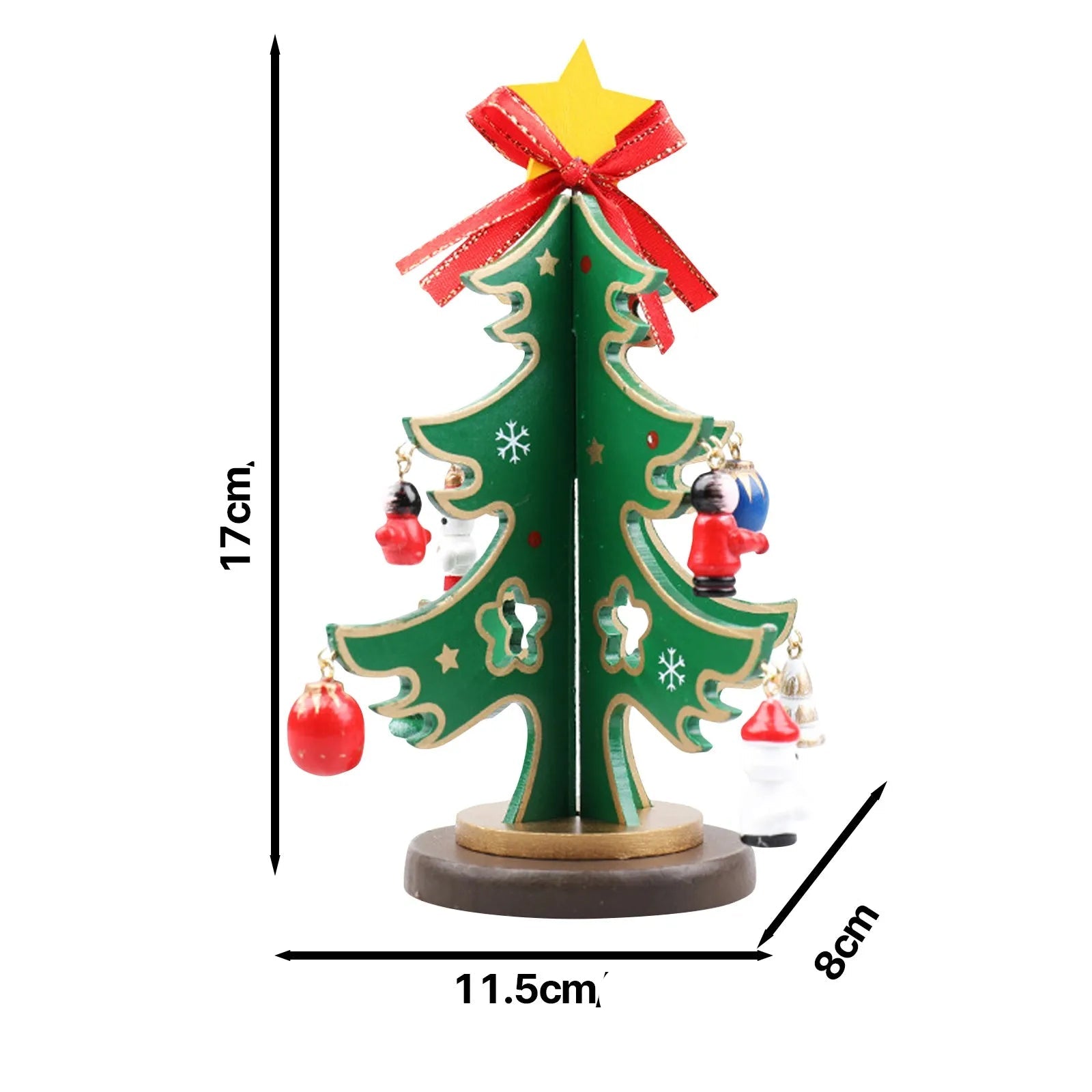 Petit Sapin de Noël en Bois Vert Design