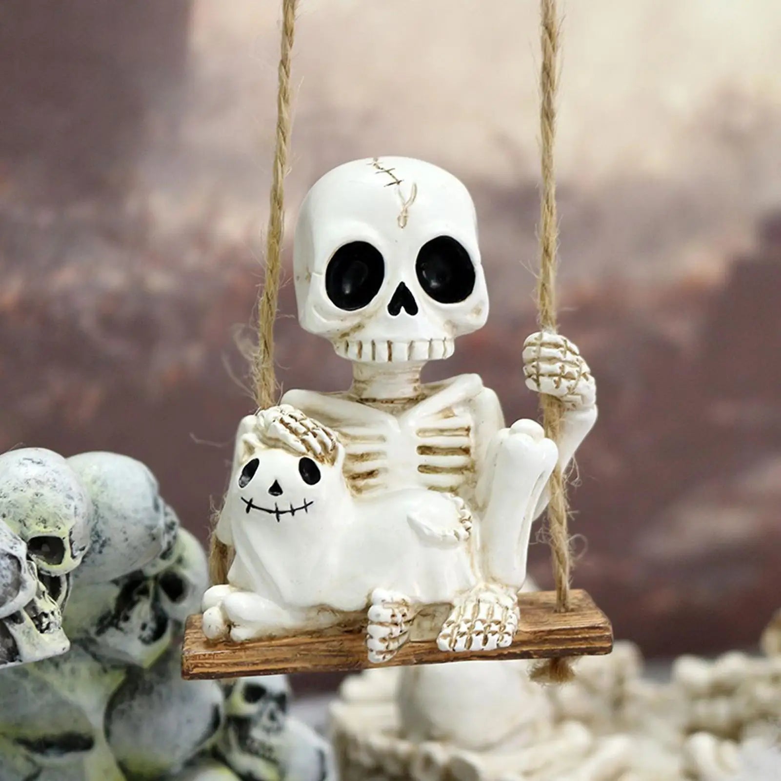 Petit Squelette Décoratif Jardin
