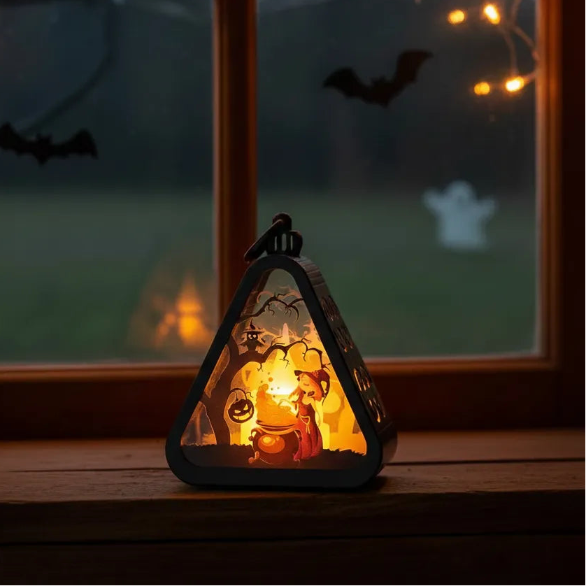 Petite Lanterne Halloween en Plastique