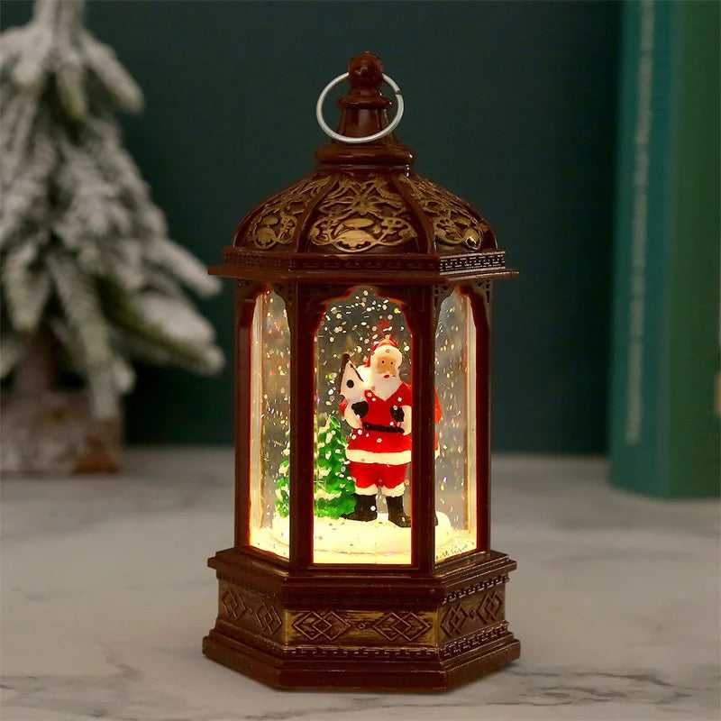 Petite Lanterne Père Noël Neige