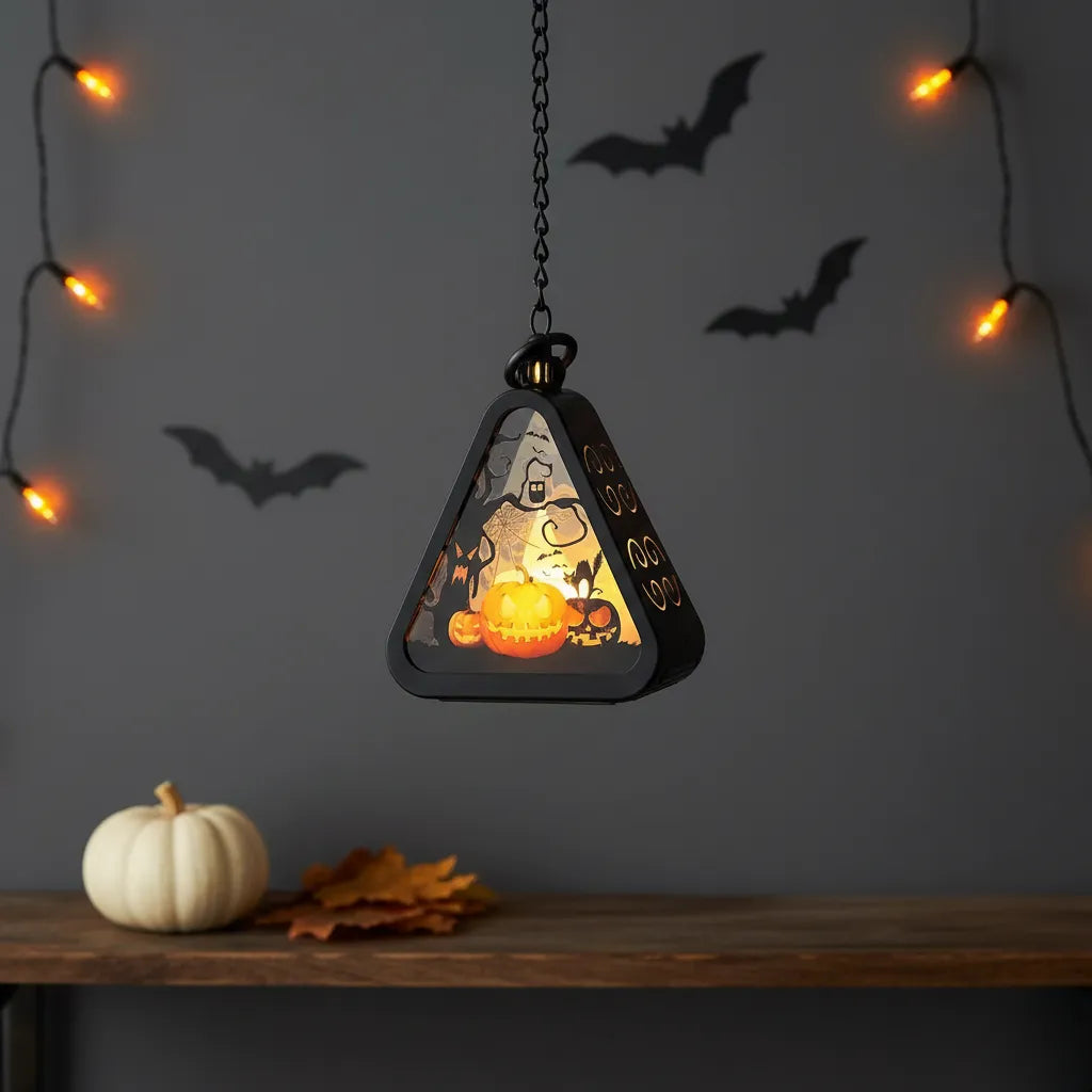 Petite Lanterne Triangulaire Halloween