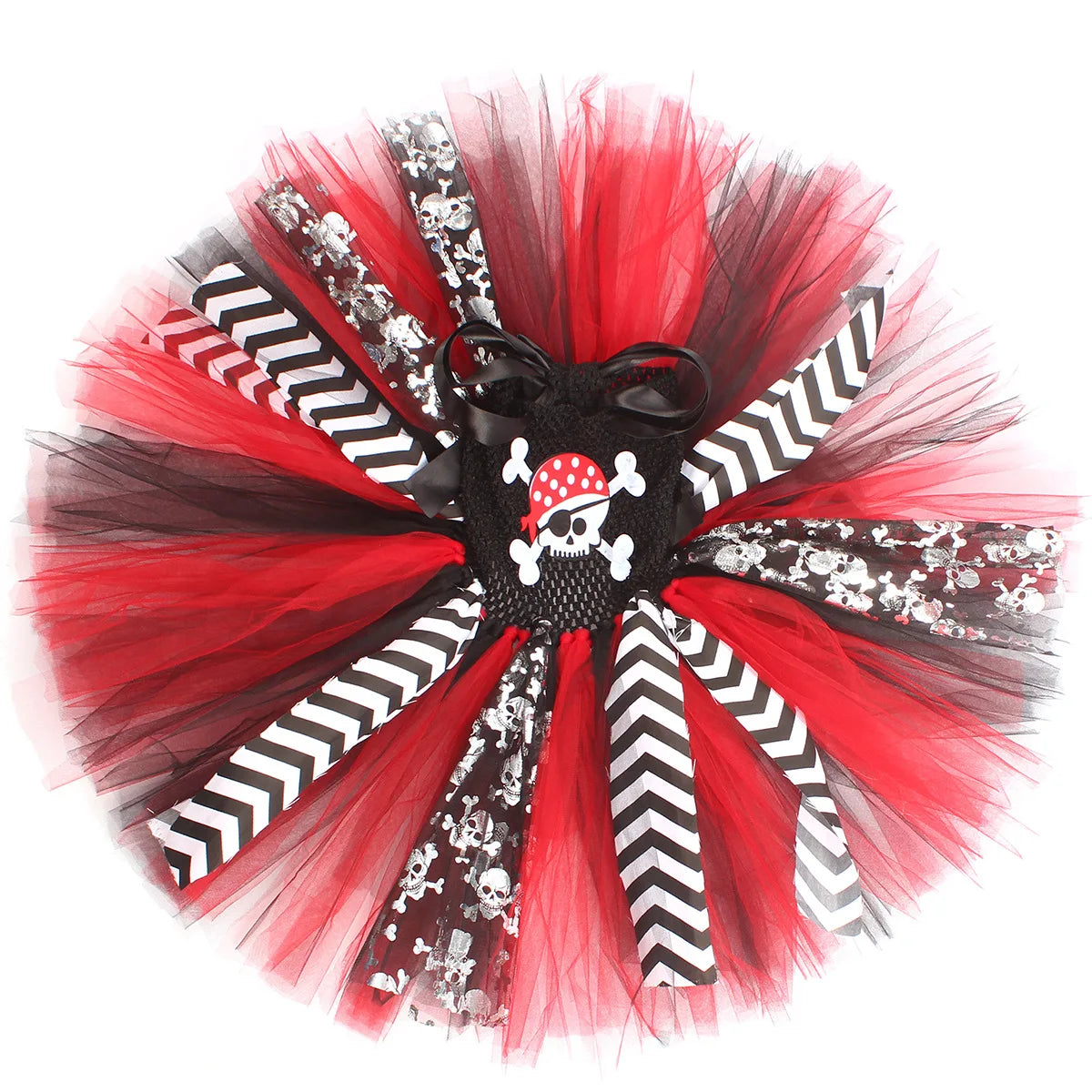 Petite Robe Pirate Fillette Rouge