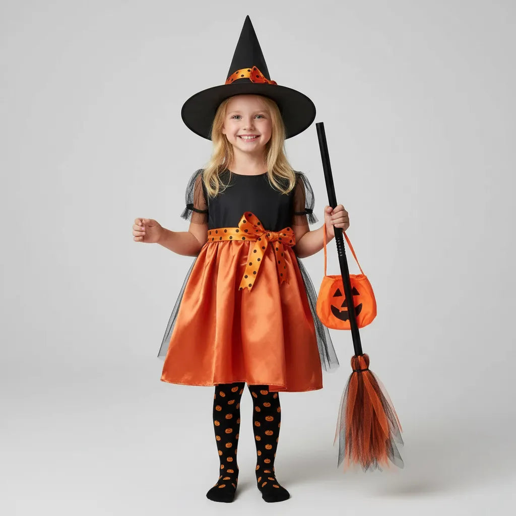 Petite Robe pour Sorcière avec Accessoires
