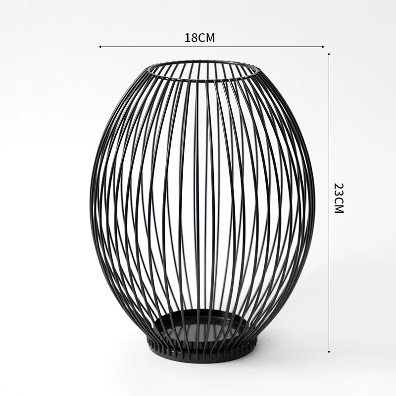 Photophore Noir Elégant chic