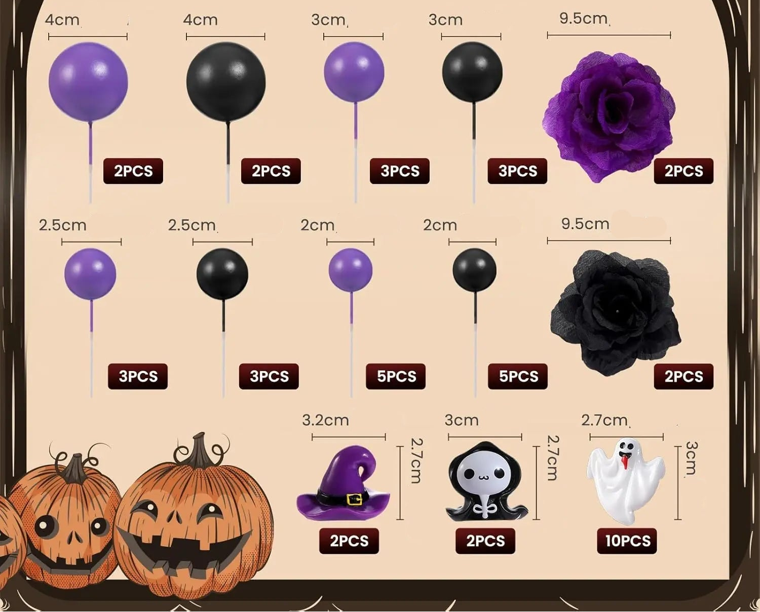 Pics Gâteau Gothique Halloween Chic