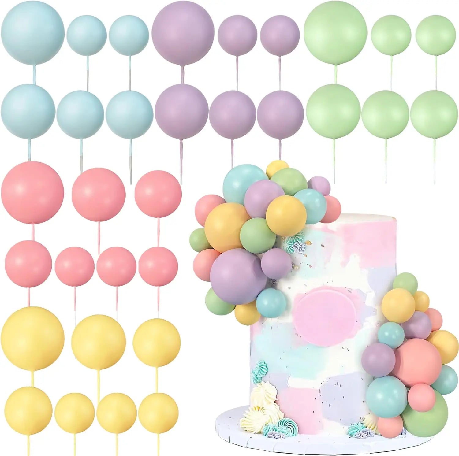 Pics à Gâteau Multicolores