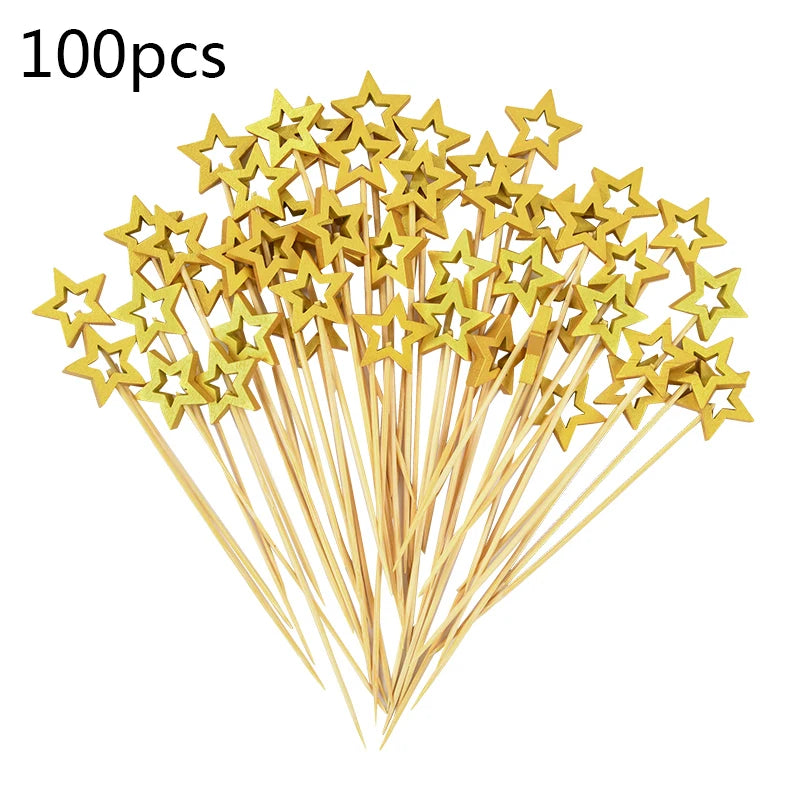 Pique Cocktail Etoile Dorée Elégant