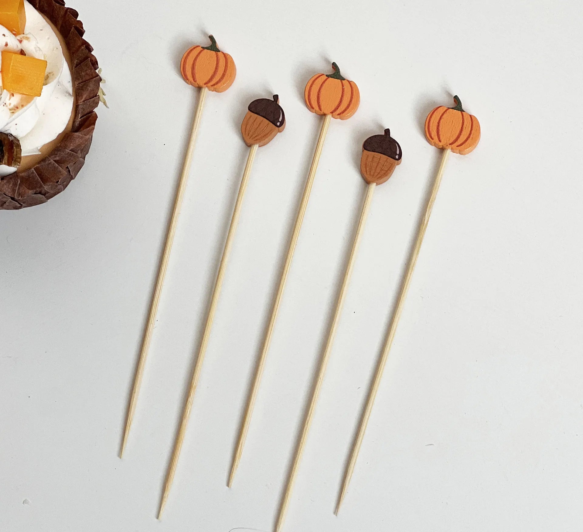 Piques Alimentaires Citrouille Mignons